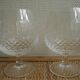 3 Lorraine crystal cognac glasses