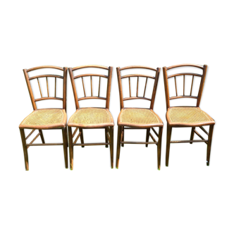 Pair of 4 chairs bistro
