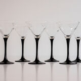Suite of 6 cocktail glasses