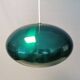 Top-class design lamp Model Medio in metal green colour (original) 1966. Jo Hammerborg Denmark