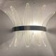 Belt sanded”palmette” murano glass wall sconce