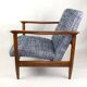 Fauteuil bleu par Edmund Homa, années 1970