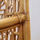Set of 4 vintage oriental rattan chairs