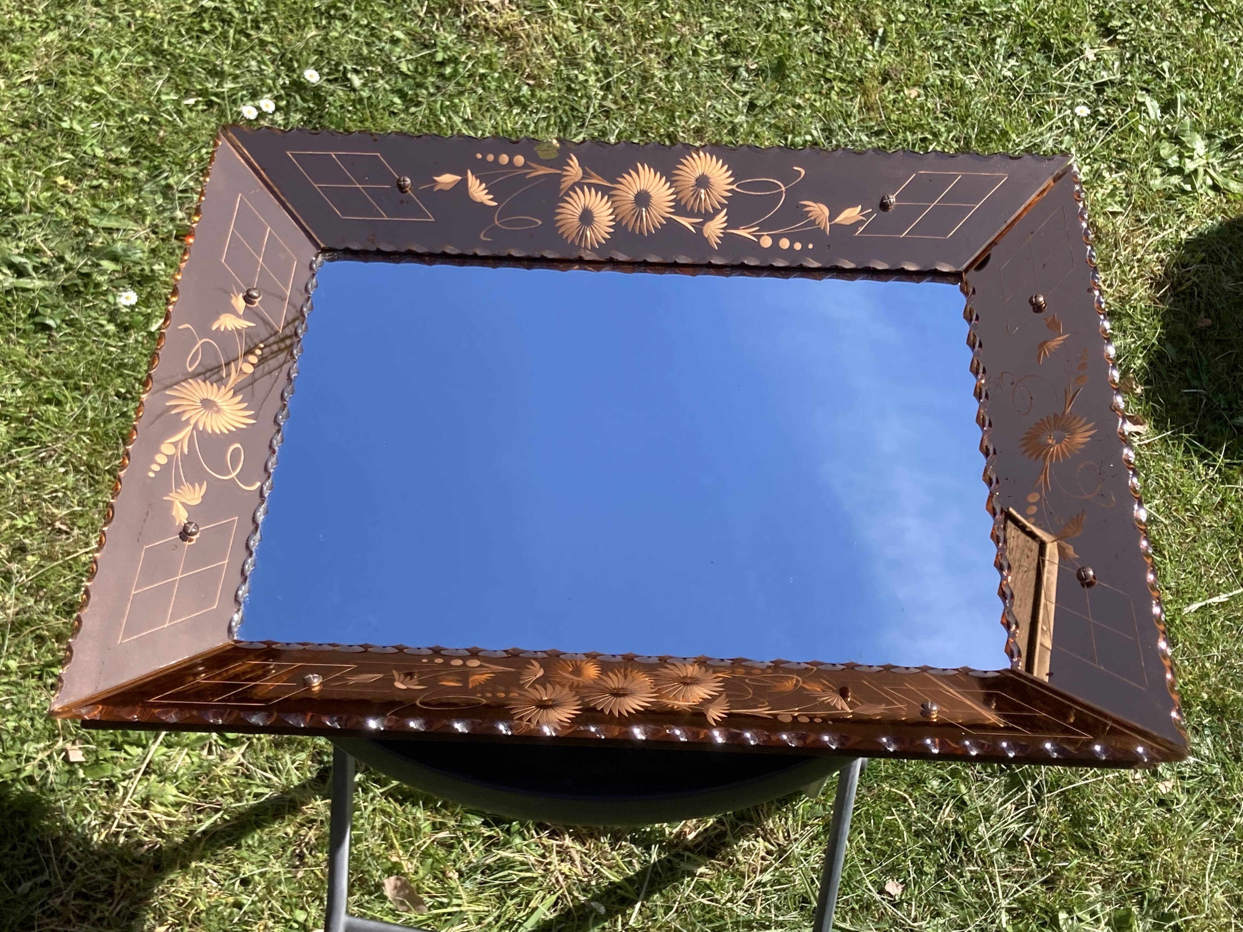 Miroir fumé à parcloses