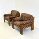 Sapporo chair by Mario Marenco for Mobil Girgi striped