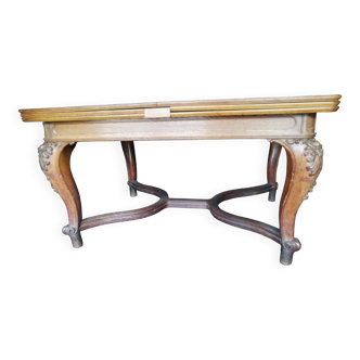 Large table for 12 people with extensions, Louis XV style.