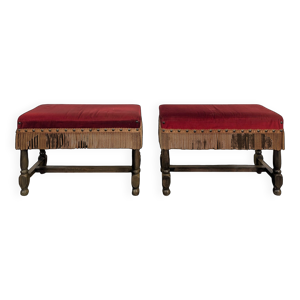 Paire de tabourets ottoman