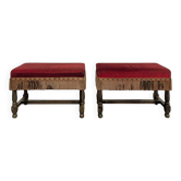 Paire de tabourets ottoman