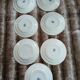 7 antique dessert plates in ironstone
