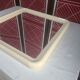 Miroir vintage, cadre en plastique