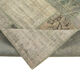 Handmade anatolian overdyed 175 cm x 242 cm grey patchwork carpet