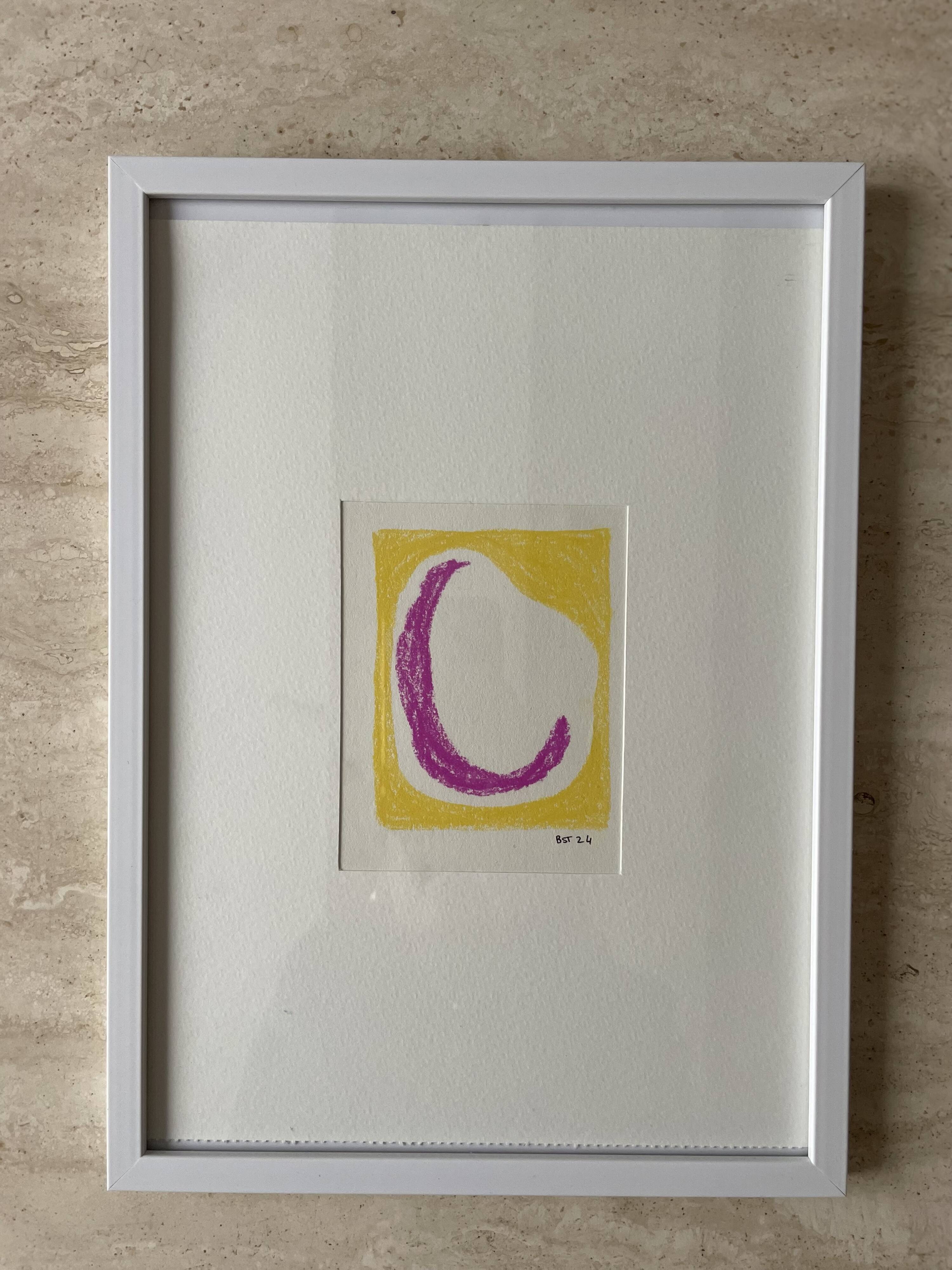 Abstract pastel painting