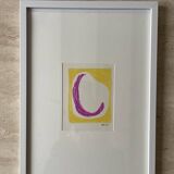 Abstract pastel painting
