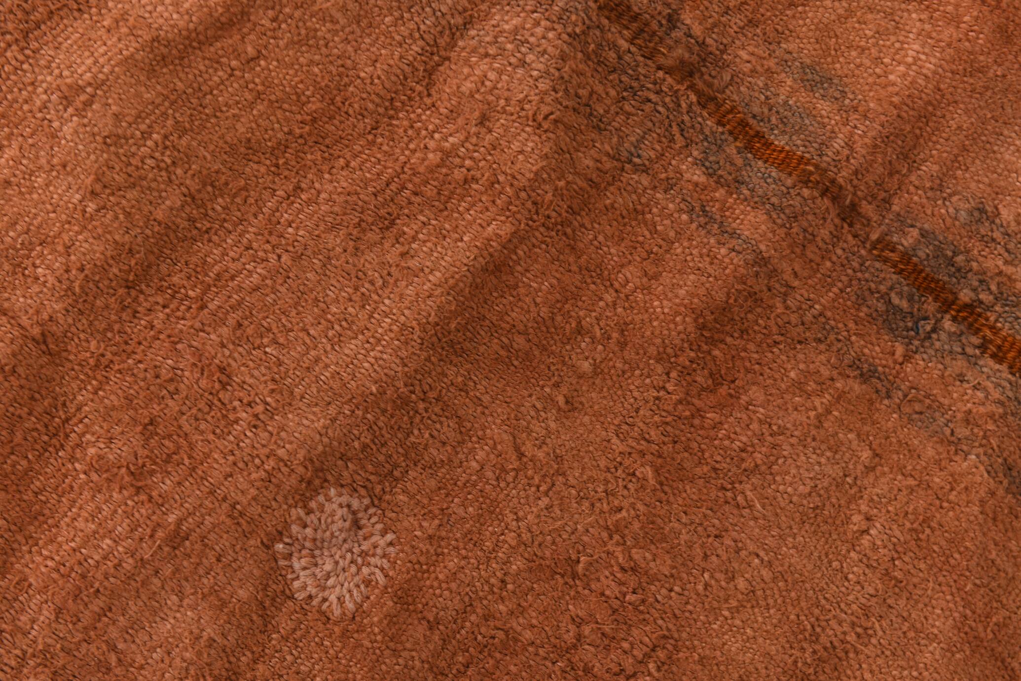 Cinnamon Turkish Pattern Kilim Runner Rug, 64x267 Cm