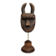 Toma passport mask, antique patinated wood, 16 cm, with stand