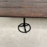 Grande table en bois ancienne esprit industriel