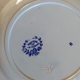 Plates old iron earth Sarreguemines Watteau