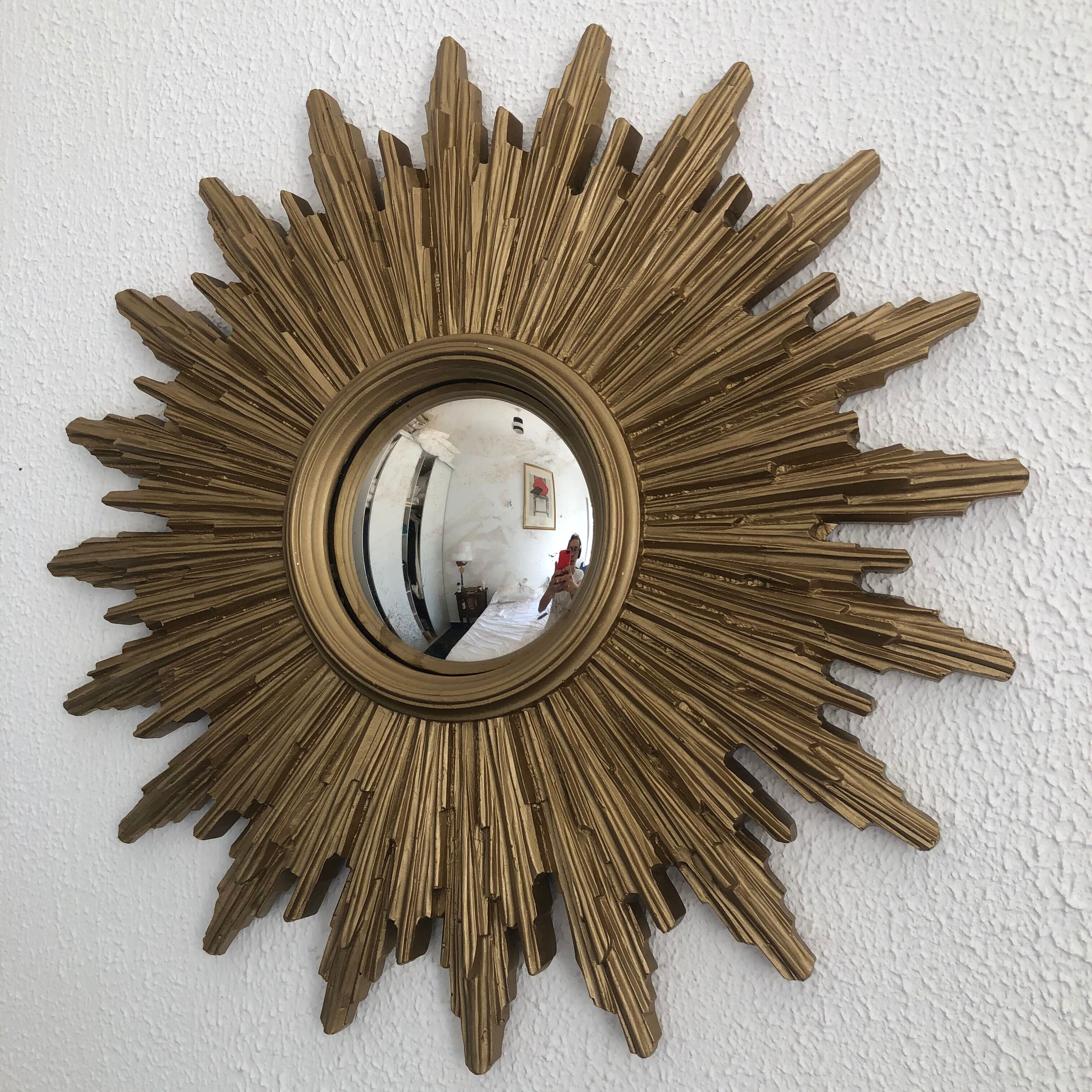 Mirror sun vintage witch eye 1960 - 50 cm