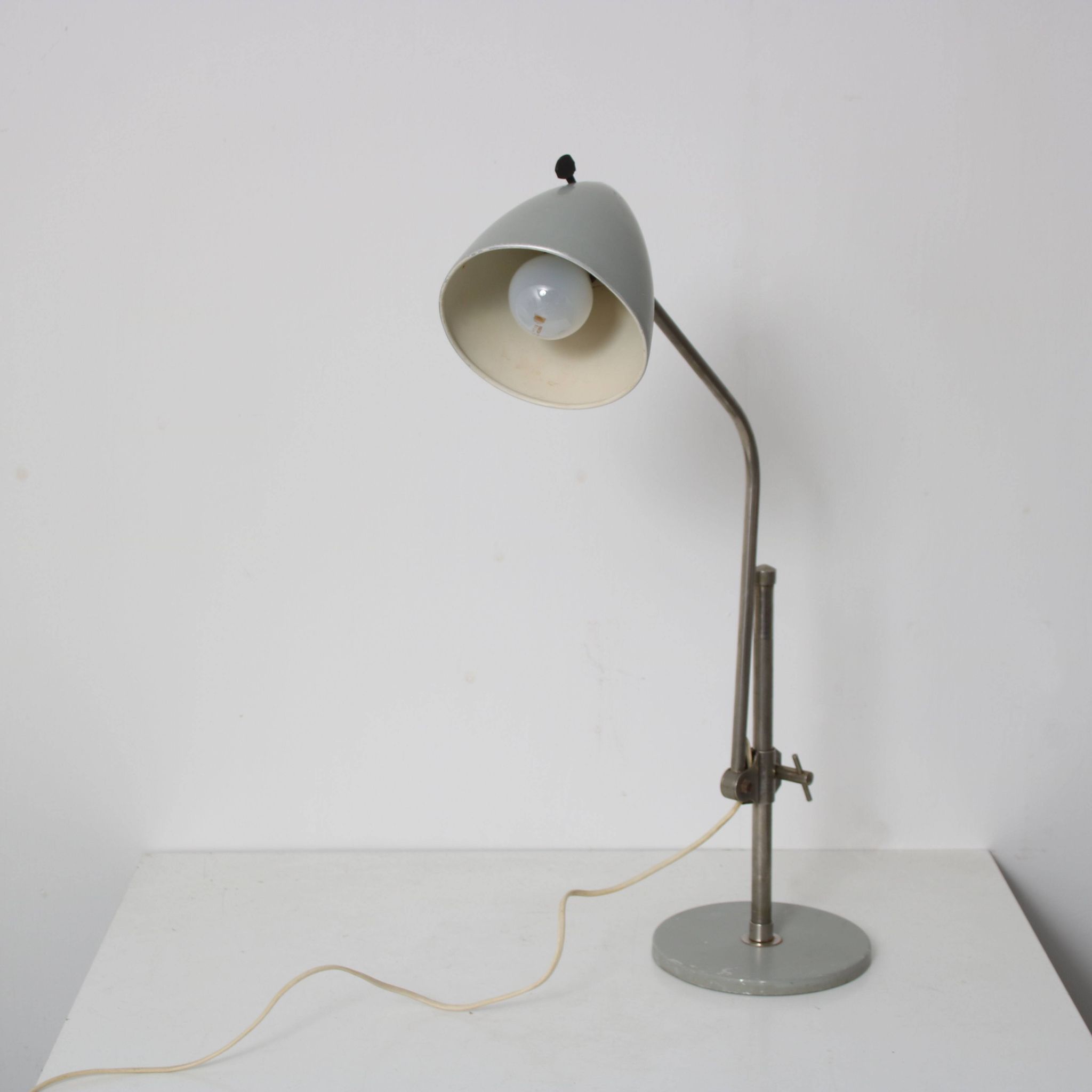 1950s Adjustable industrial desk lamp by Hala, Netherlands