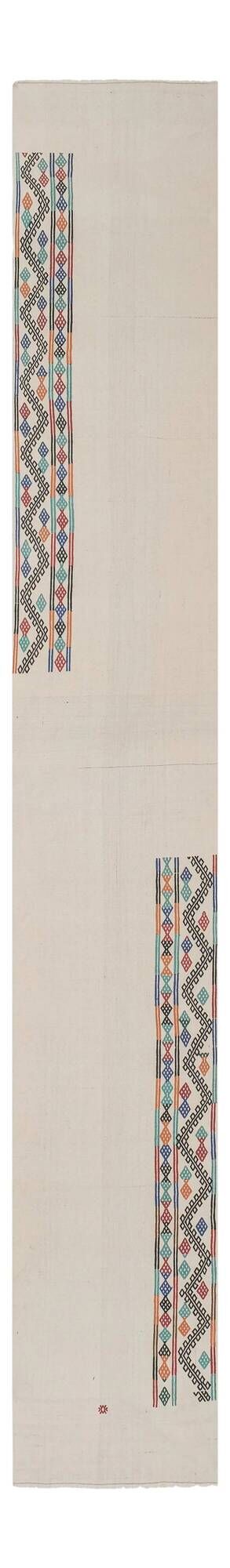 Vintage Turkish hallway rug 74x478 cm