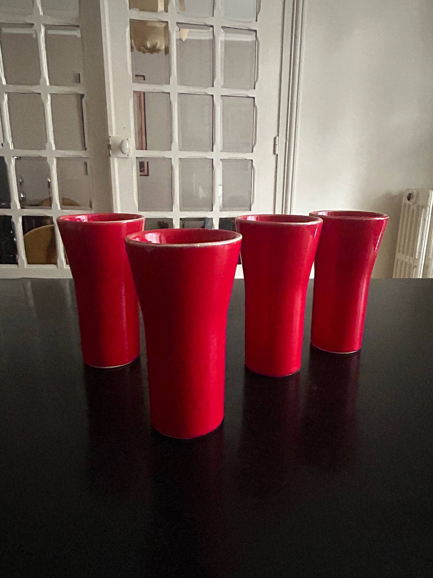 4 ceramic cups Poët Laval
