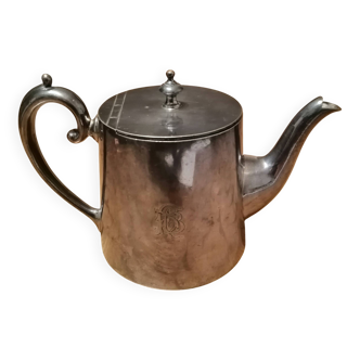 silver-plated teapot