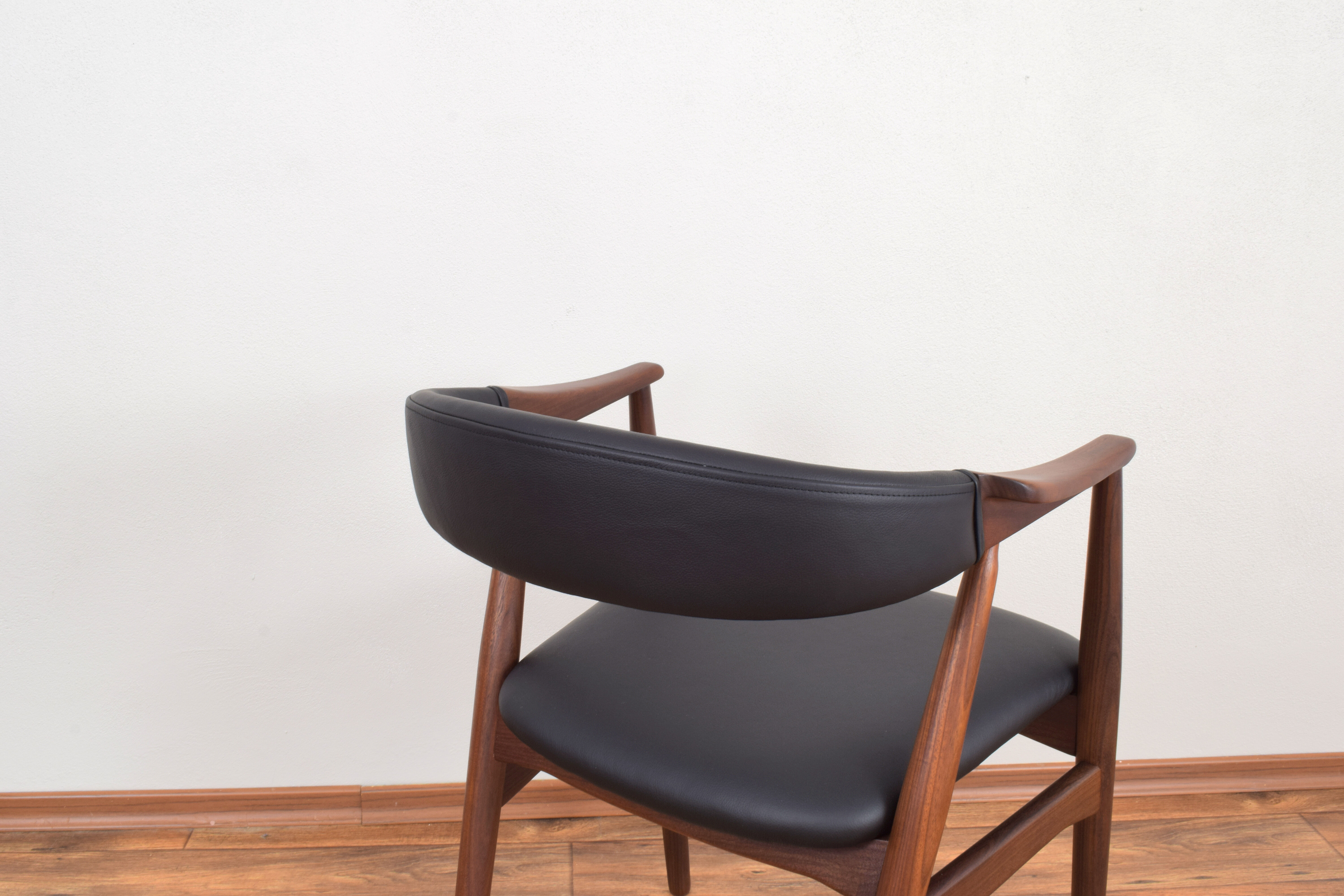 Danish Teak & Leather Armchair by Th. Harlev for Farstrup Møbler