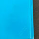 Blue plastic barber mirror made in France vintage