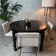 Adjustable vintage dining table (round/oval) – 1970s