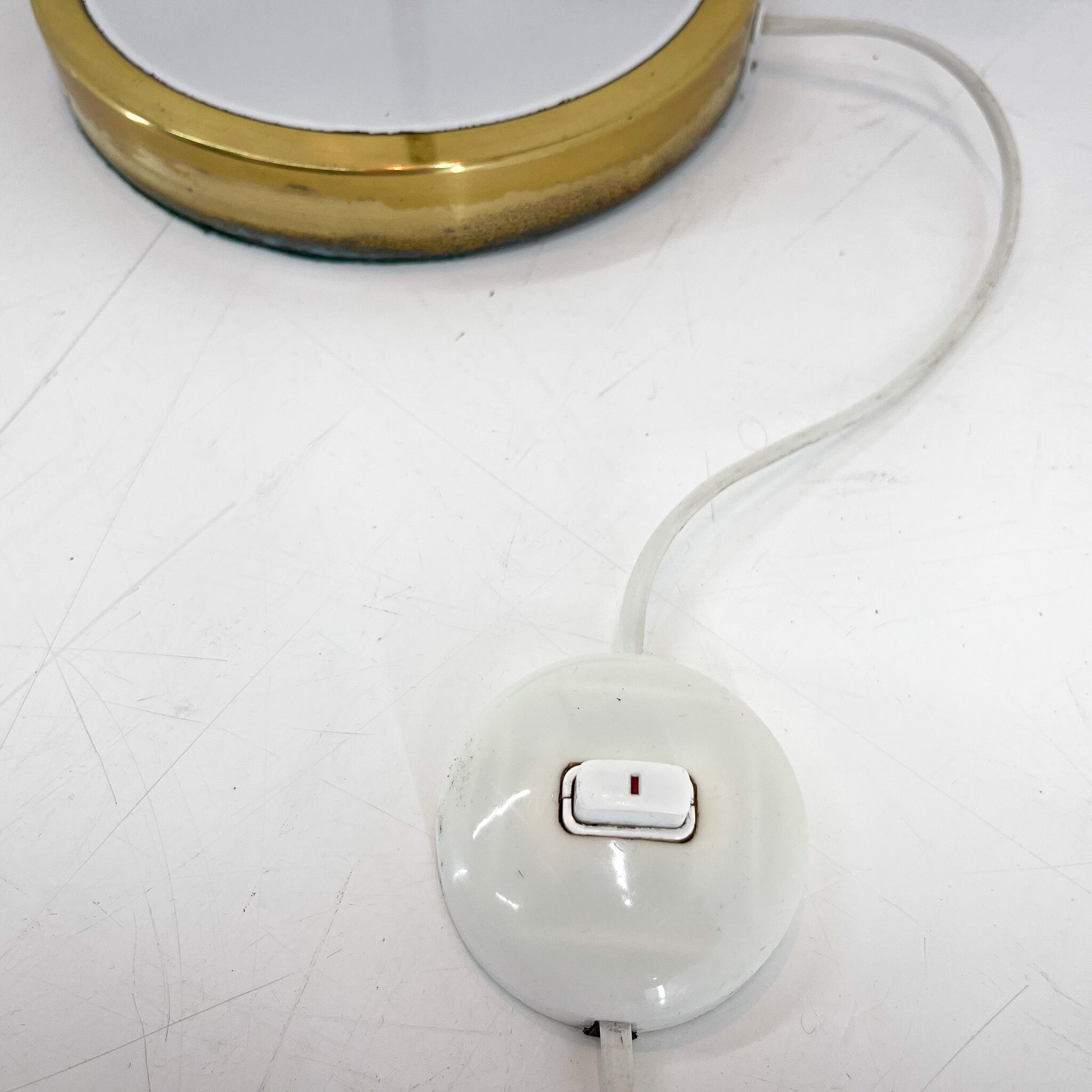 Mid Century Floor Lamp, Germany, 1970's, New Handmade Lampshade