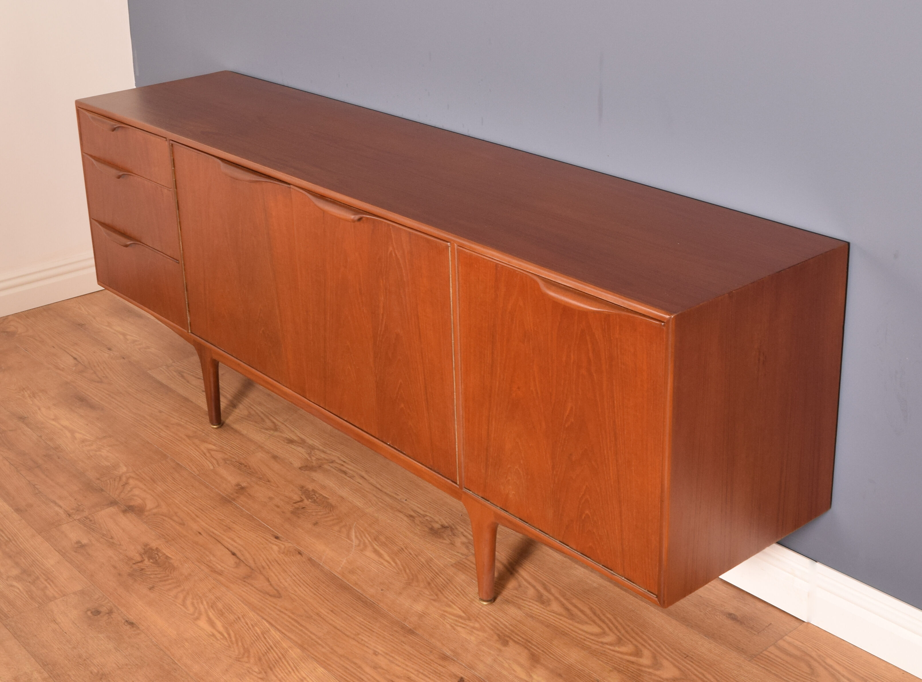 Restored teak 1960s retro mcintosh dunvegan long sideboard