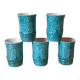 Ceramic glasses for orangeade J. Sagan, Vallauris
