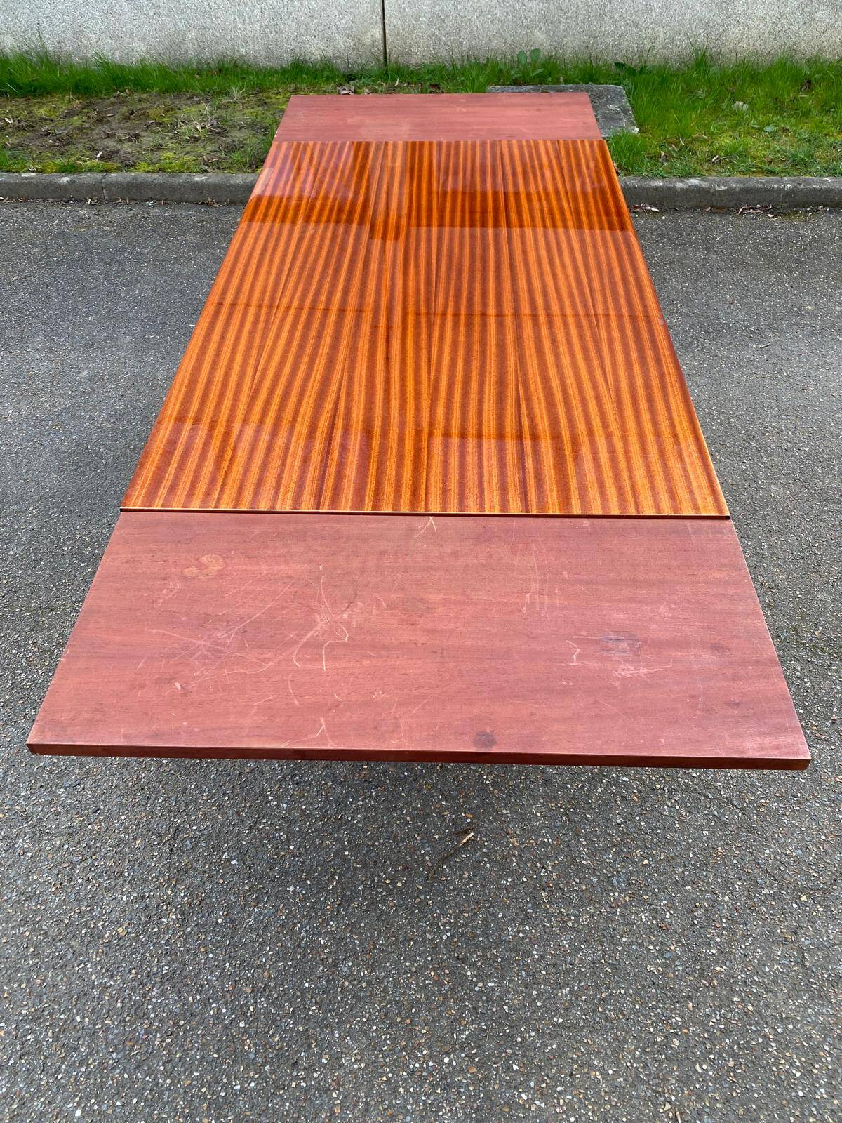 Table à manger scandinave extensible bois et palissandre laquée 230cm