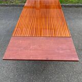 Table à manger scandinave extensible bois et palissandre laquée 230cm