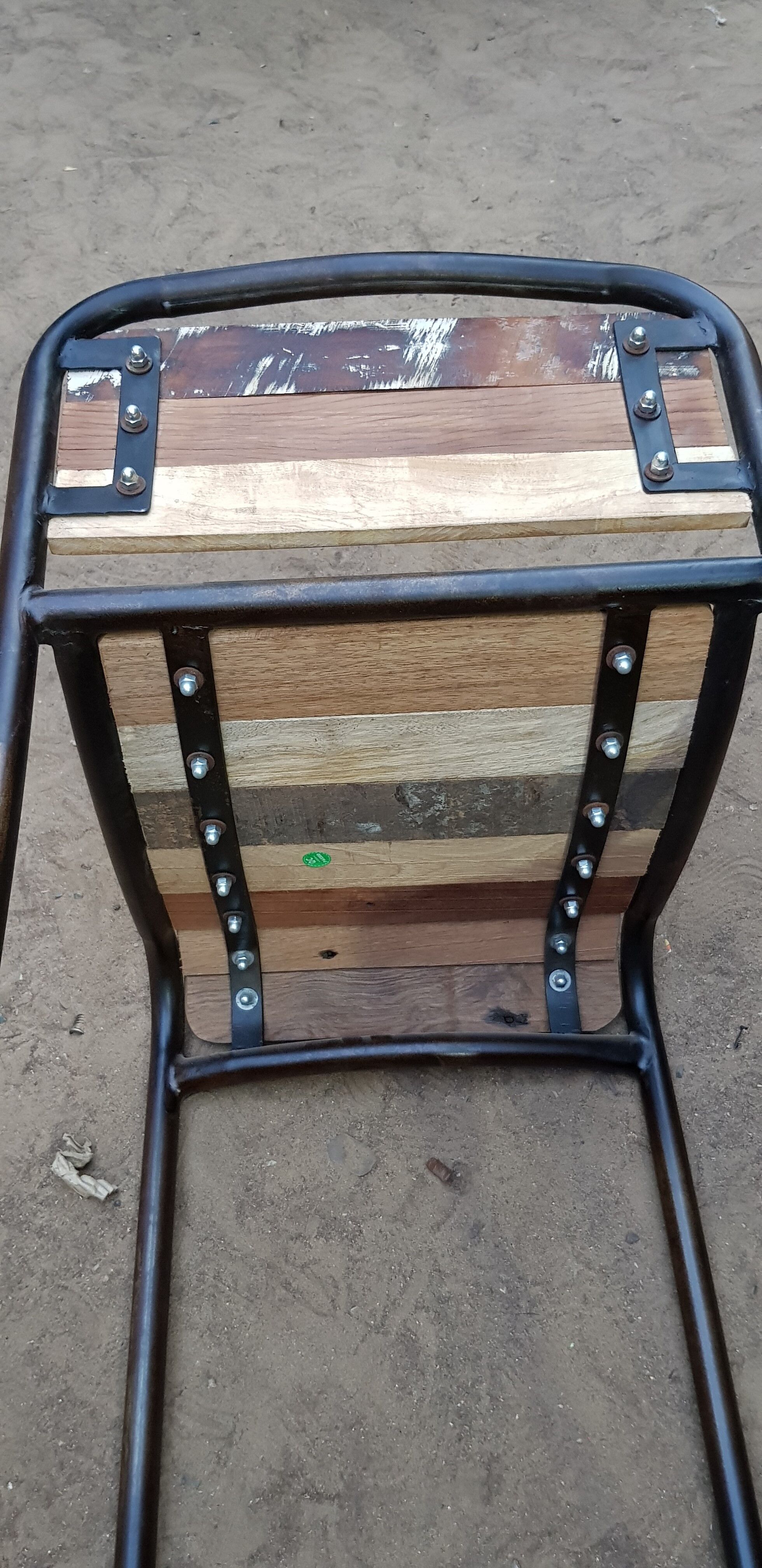 Chaise-tabouret de bar en bois+métal