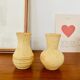 Lot de deux petits vases grès moucheté vintage
