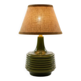 "Héritage 70" lamp in green glazed ceramic