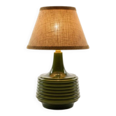"Héritage 70" lamp in green glazed ceramic