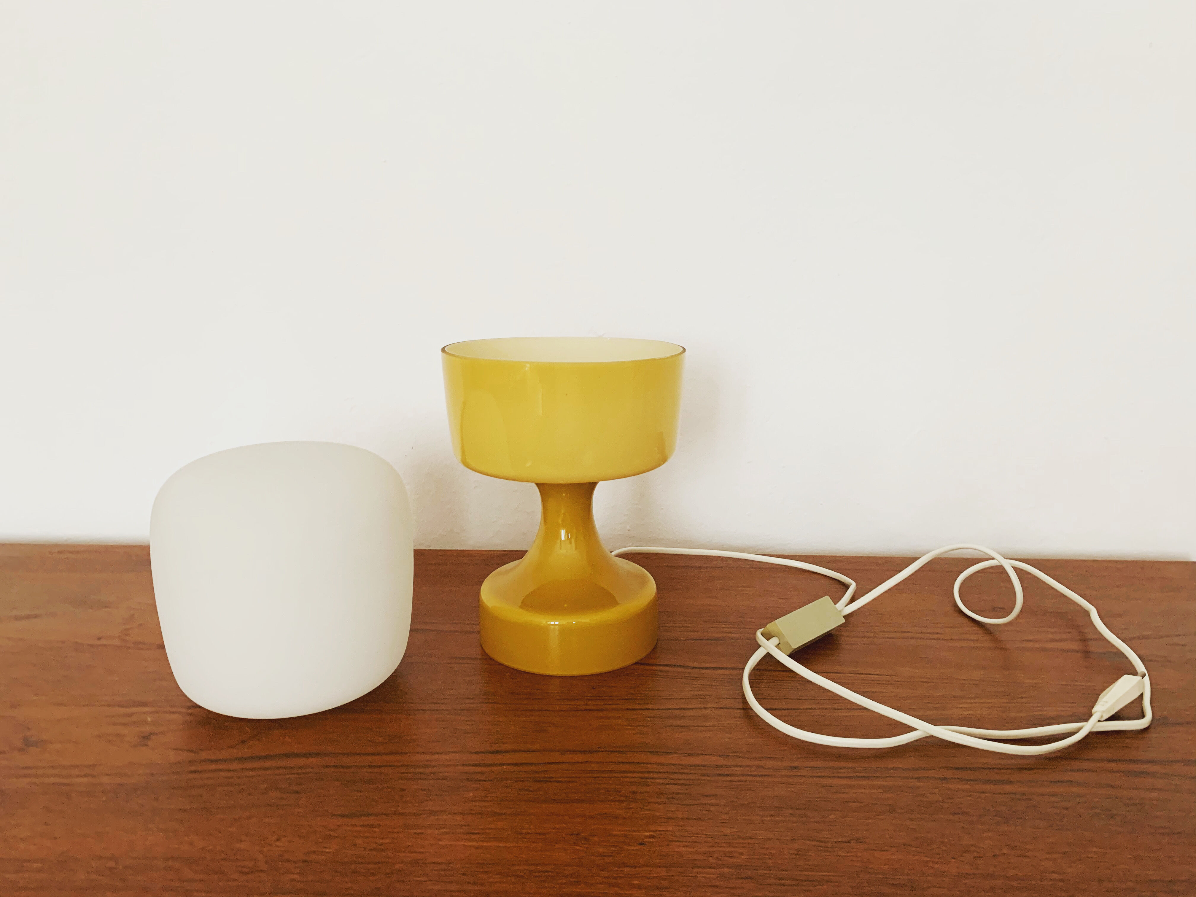 Mid-Century Modern glass table lamp