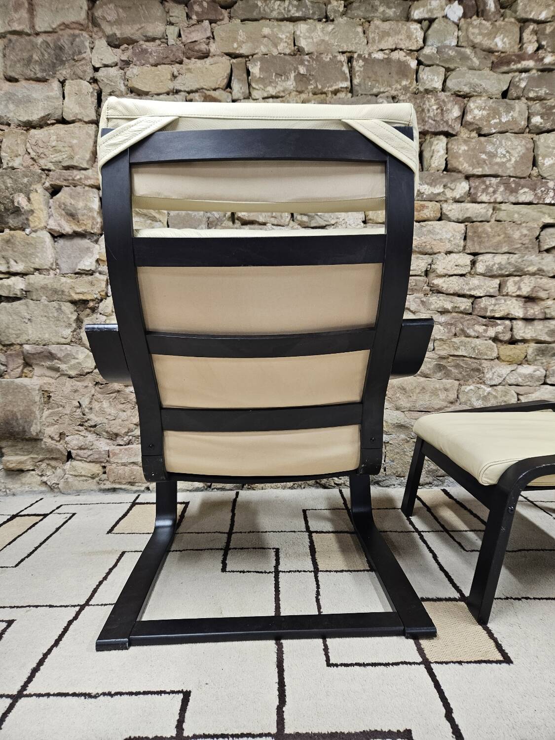 Lounge chair and its leather ottoman