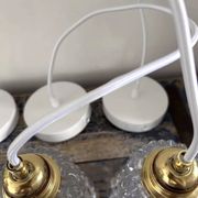 Lot de trois suspensions vintage