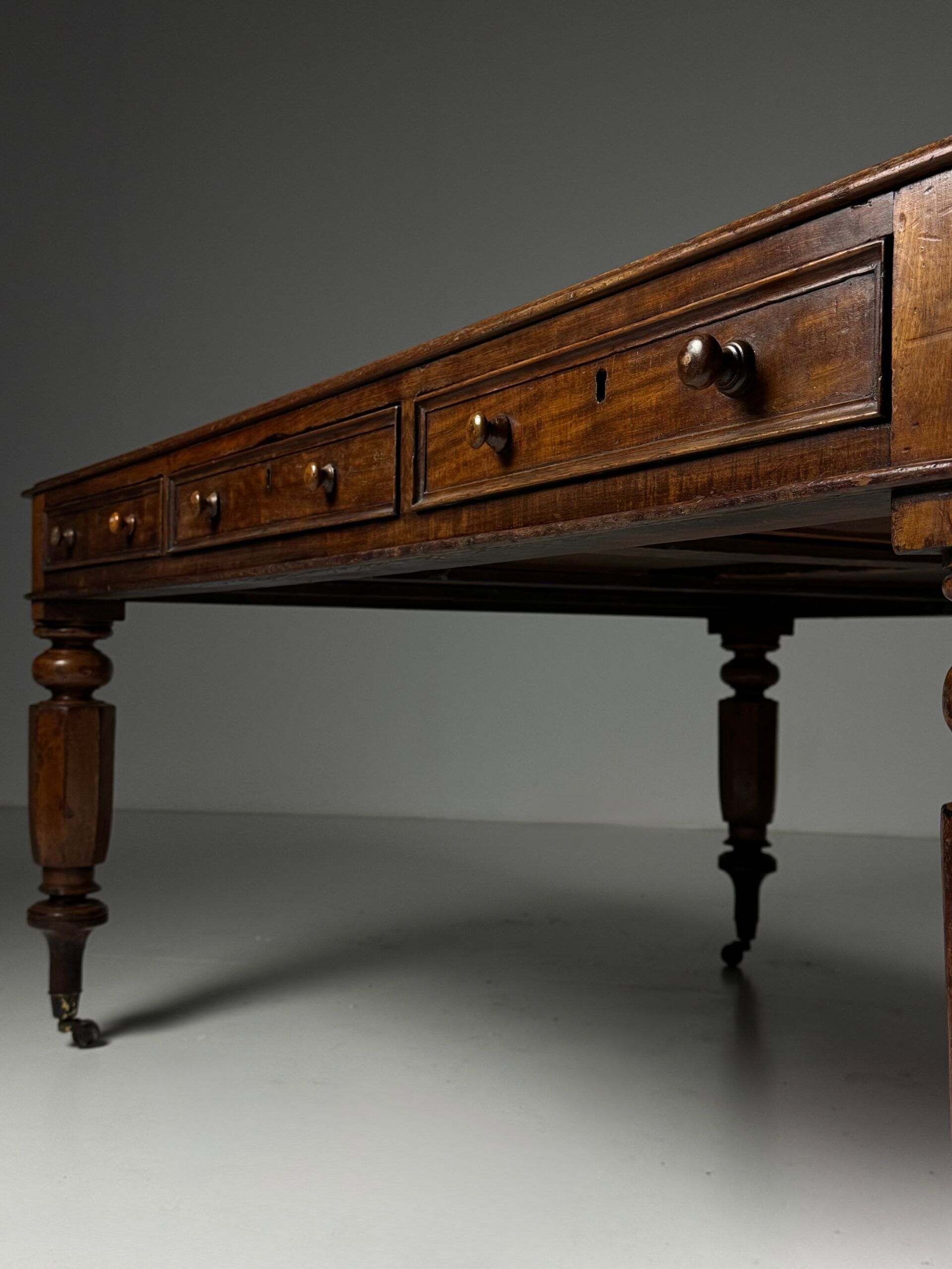 English writing desk partner desk 19th century