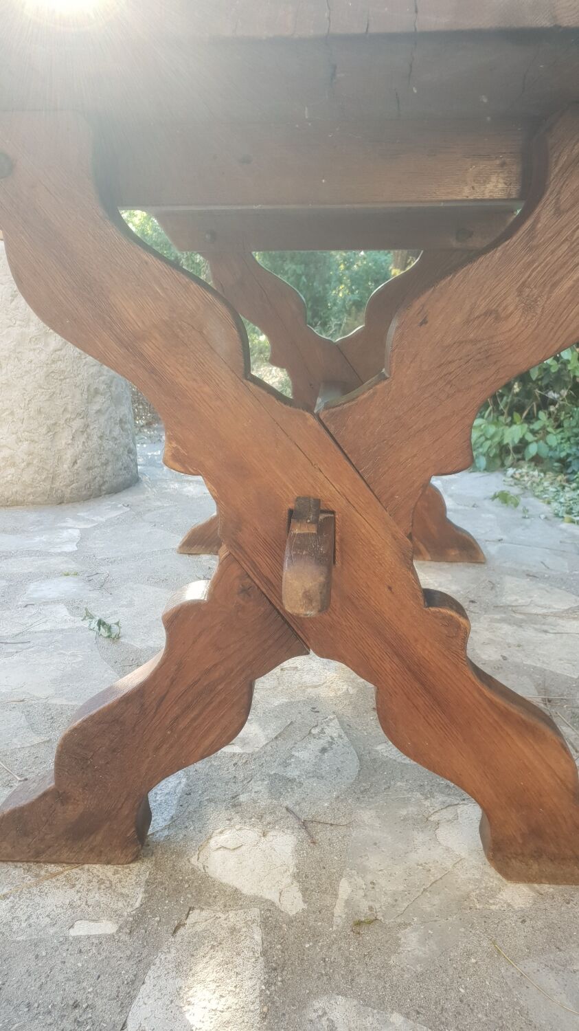 Antique oak farmhouse table