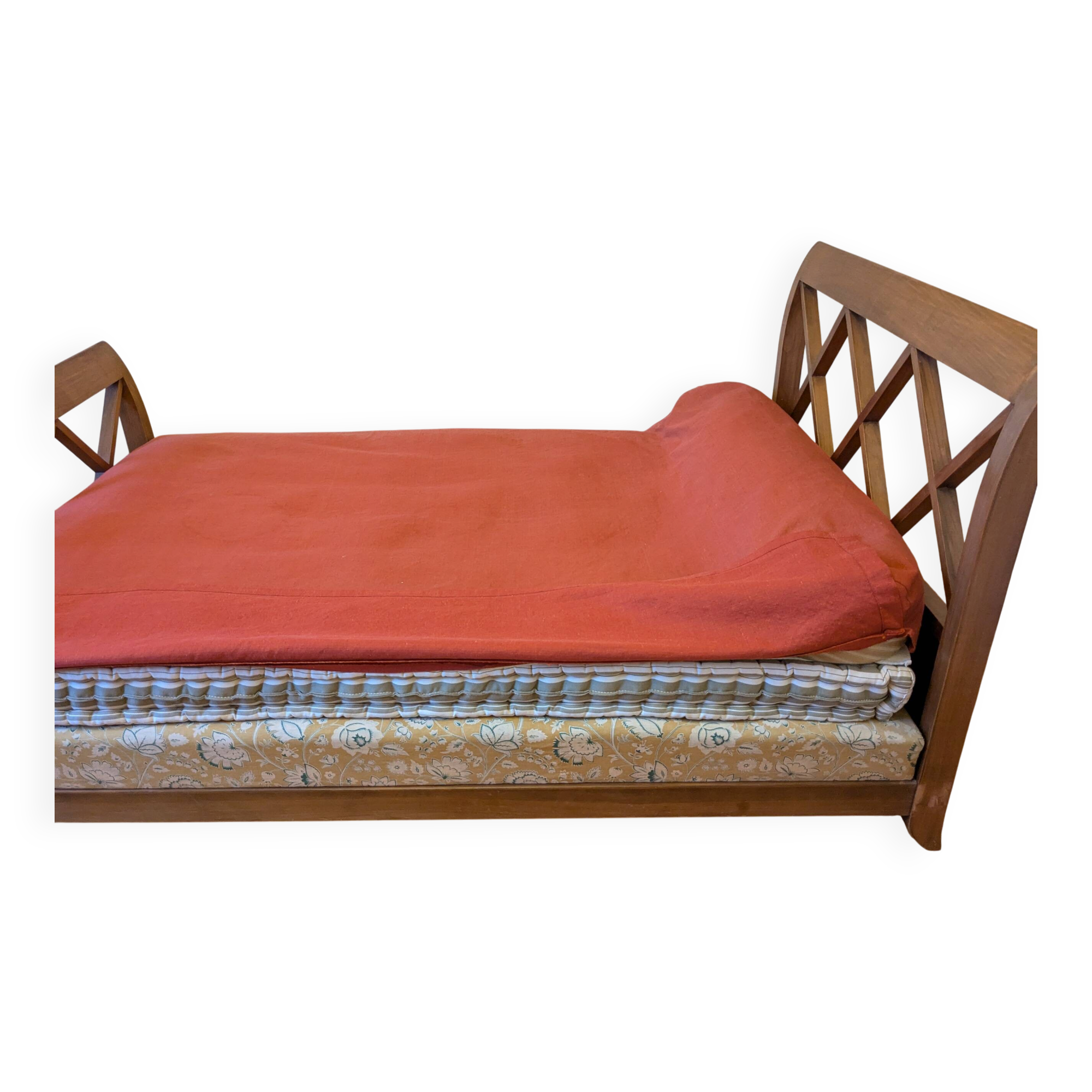 lit 120 x 190 en noyer