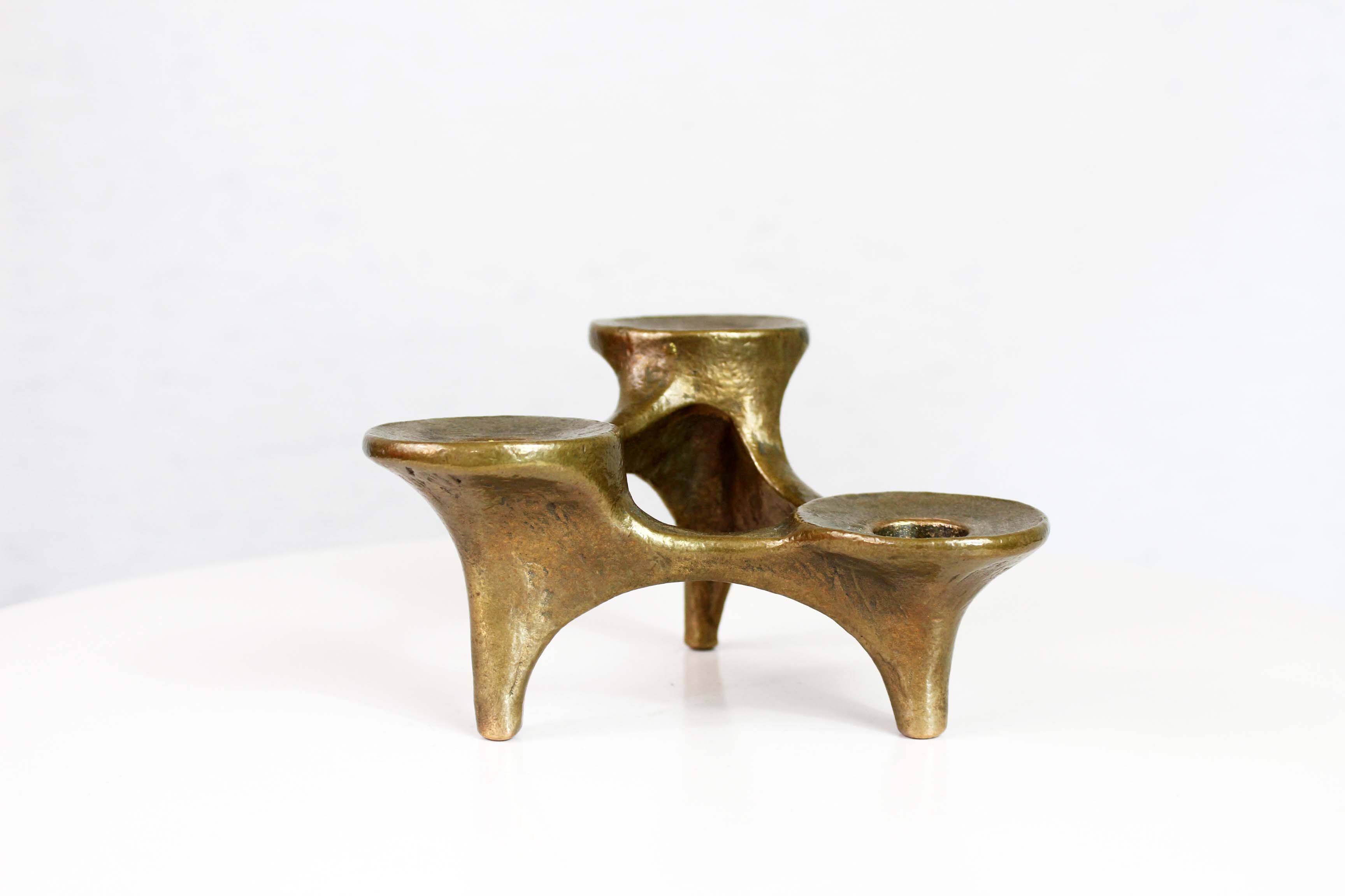 Candlestick brutaliste by Michael Harjes 1960