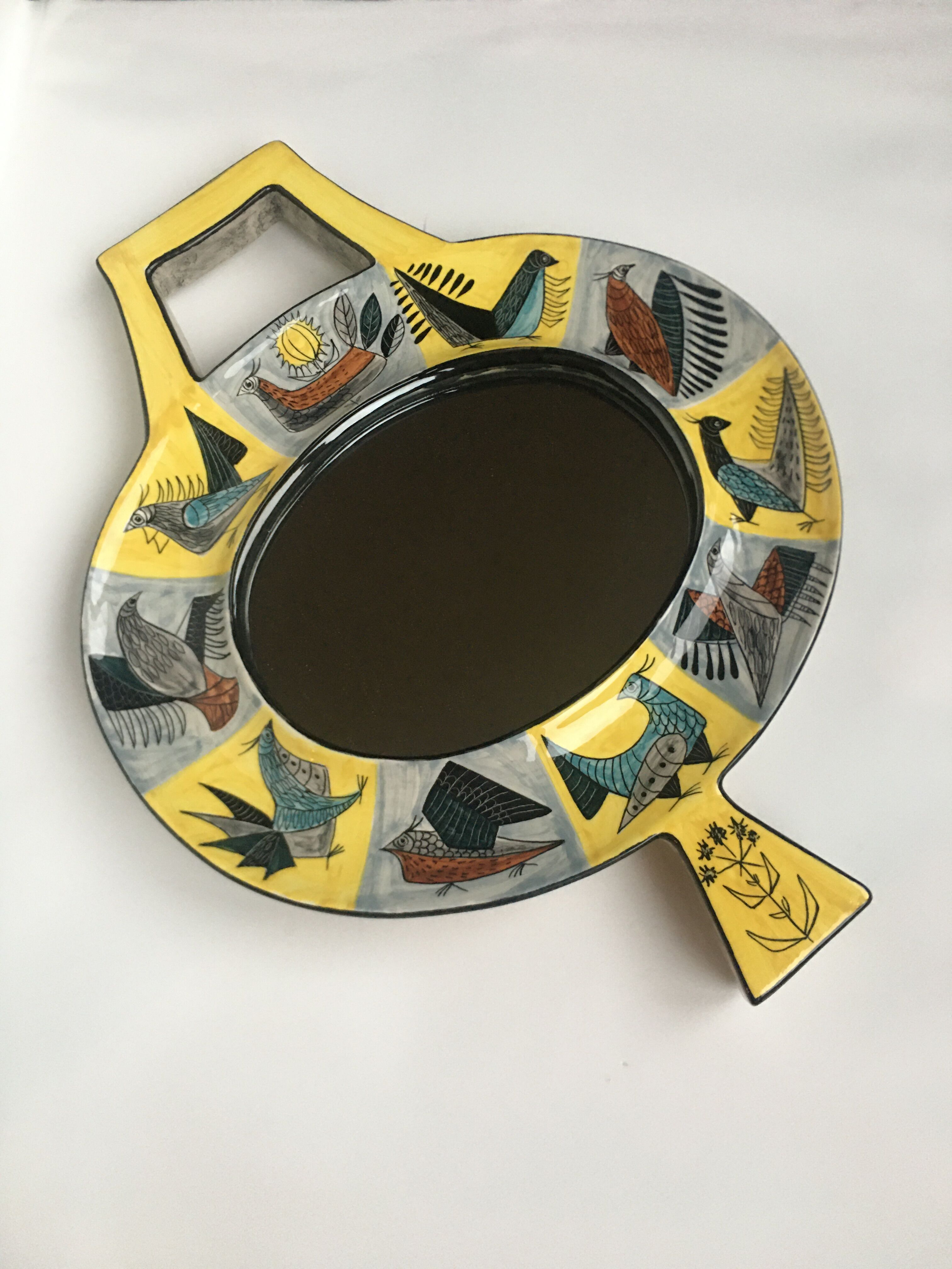 Jean de Lespinasse ceramic mirror