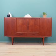 Teak highboard, Danish design, 1960s, production: Denmark