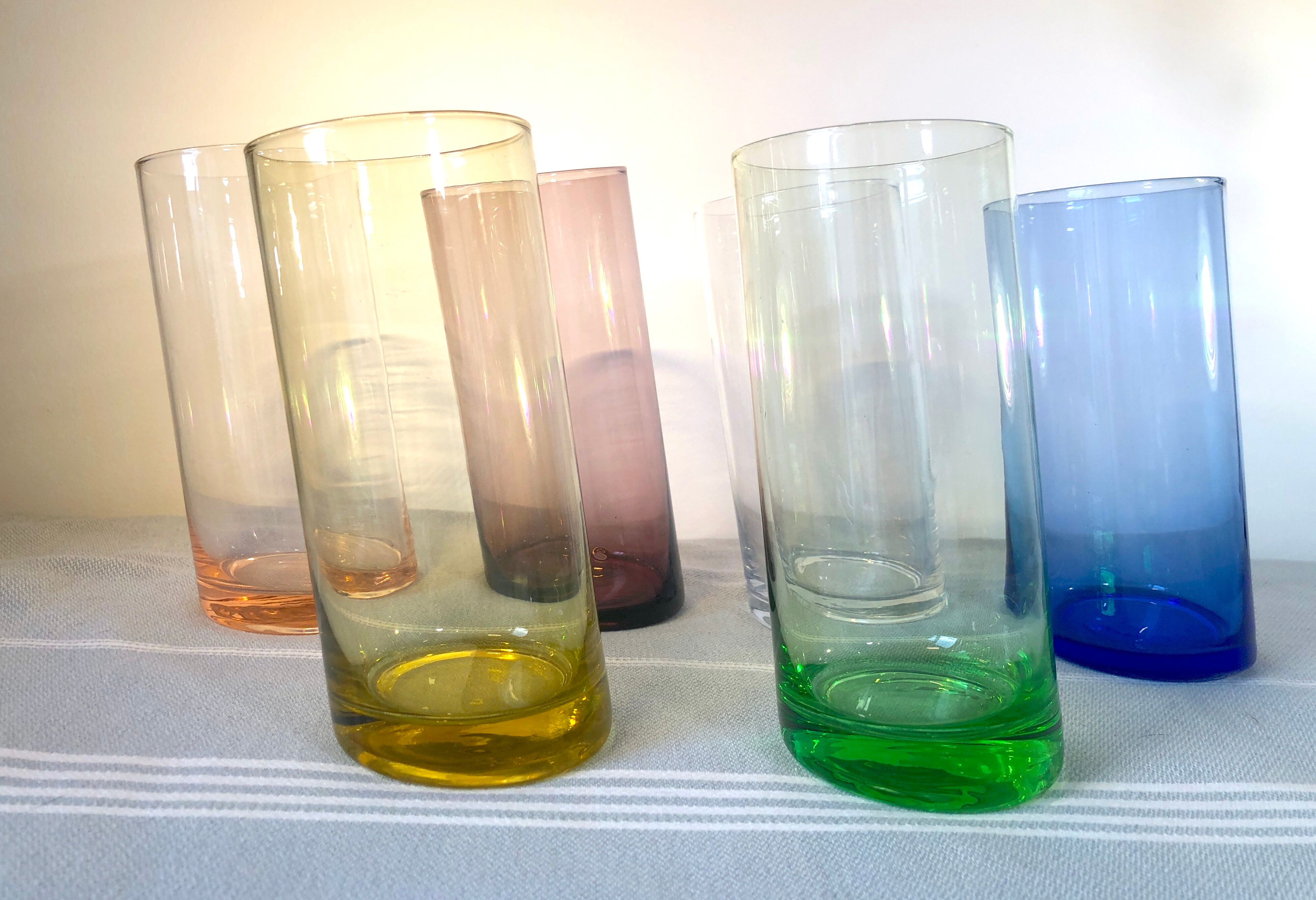 Vintage colorful design glasses year 70-80