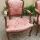 Paire de fauteuils cabriolet de style Louis XV
