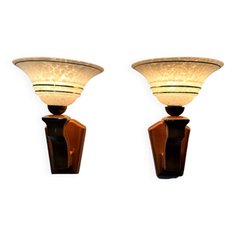 Art Deco wall lamps